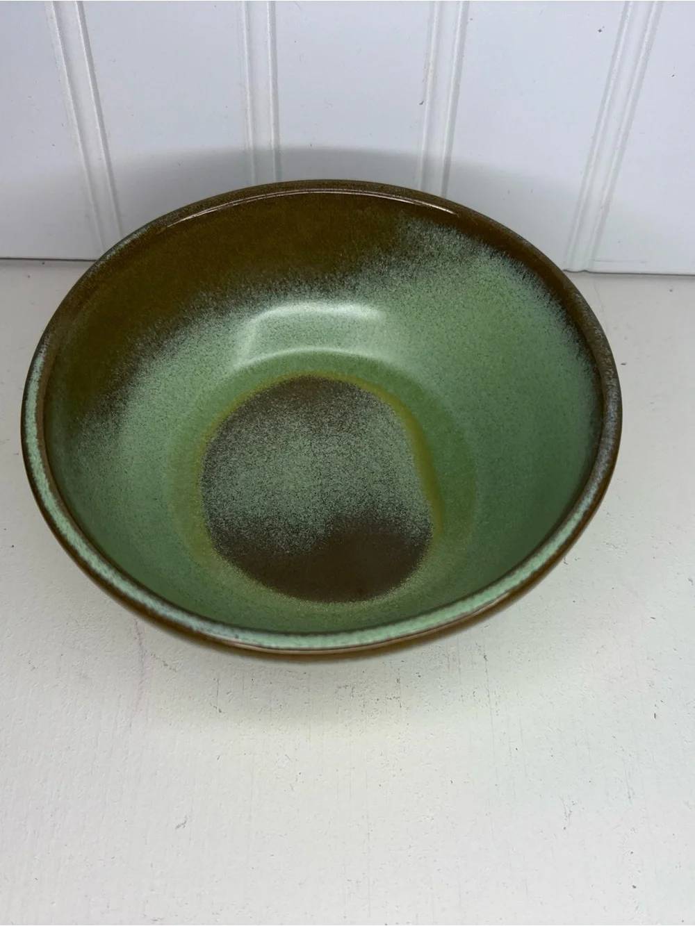 Vintage Frankoma Pottery 6X Prairie Green Westwind Dinnerware 14 oz Bowl